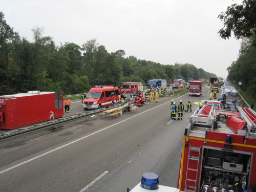 Gefahrguttranspoterunfall A6