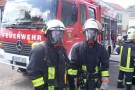 Brand eines Vorgartens