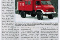 Unimog im Feuerwehrmagazin vorgestellt