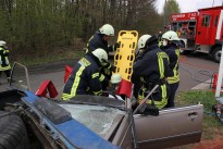 Feuerwehren Höchen und Oberbexbach probten den Ernstfall