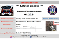 Einsatz Nr. 01/2021 – „TH klein“
