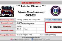 Einsatz Nr. 08/2021 – „TH klein“